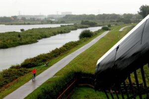 Het luijendijkje vanuit de kap