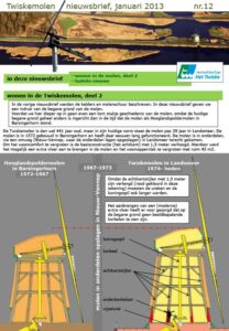 Twiskemolen Nieuwsbrief 12, 2013